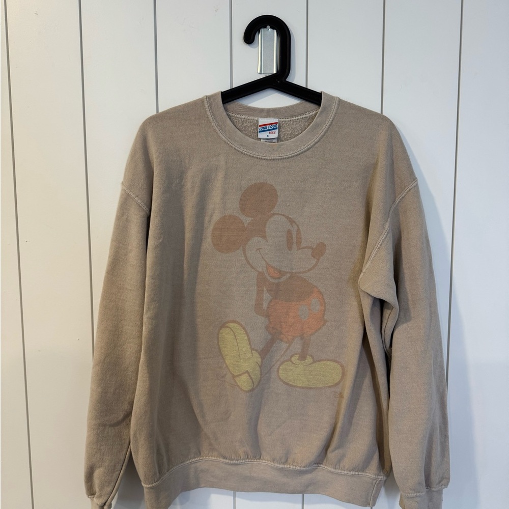 Free People junk food Mickey crew neck
